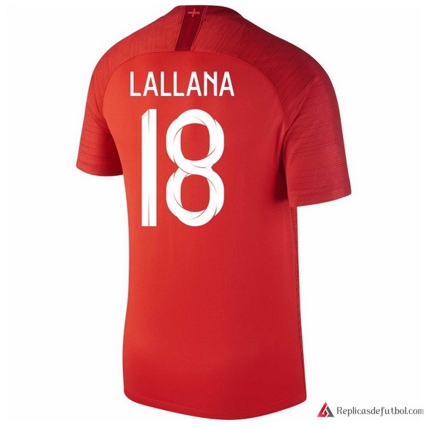 Camiseta Seleccion Inglaterra Segunda equipación Lallana 2018 Rojo